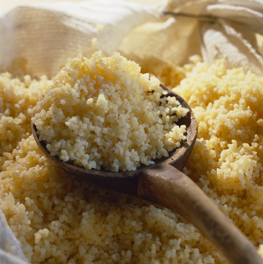 Couscous mit Holzlöffel