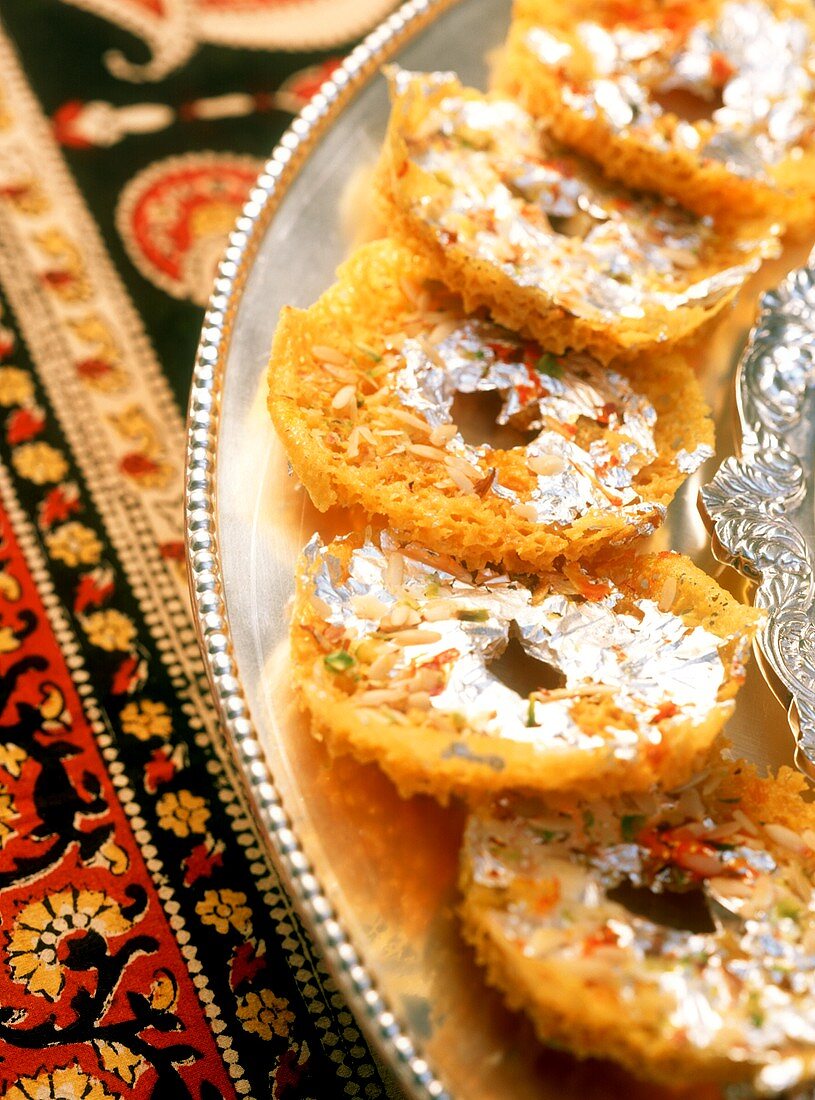 Kyor ghewar (crispy pancakes, India)