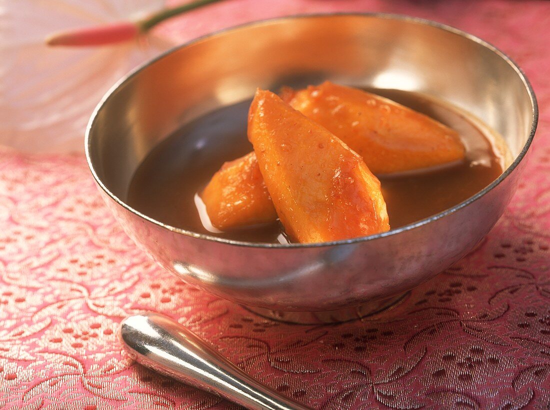 Aam ka mitha kuval (mango curry), Maharashtra, India