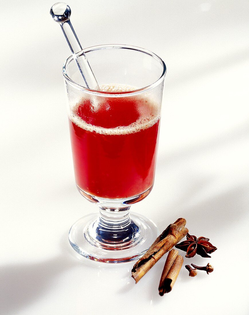 Glühwein im Glas