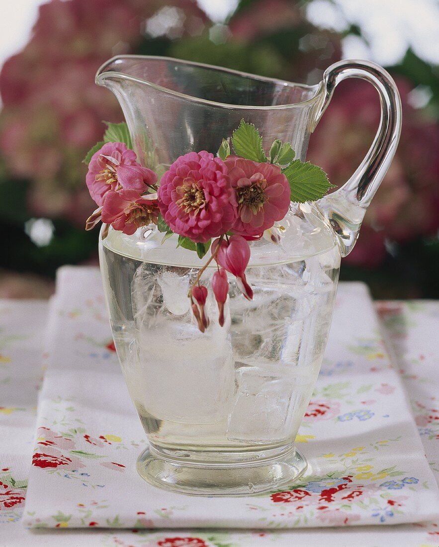 Water jug with floral decoration