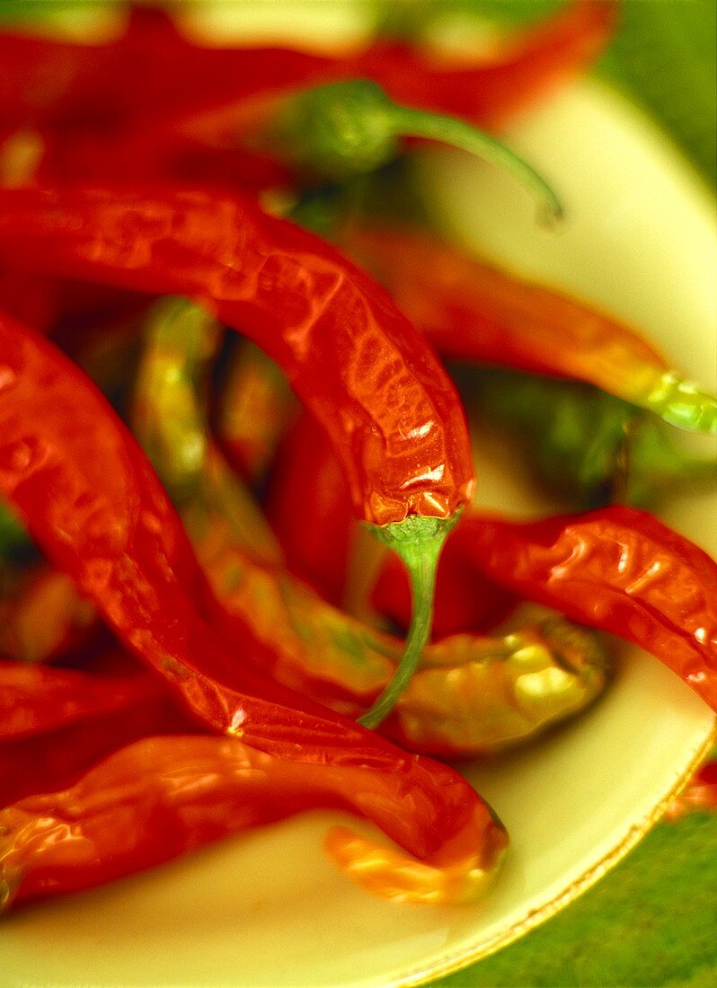 Several Red Chili Peppers