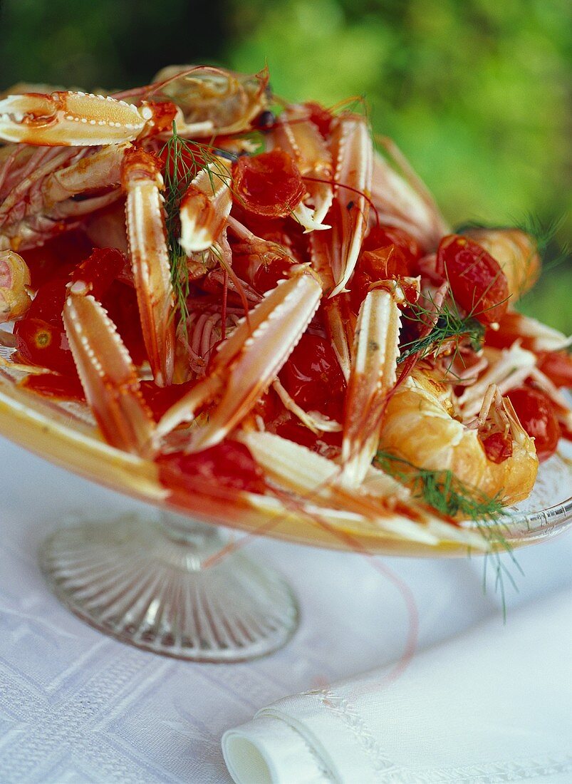 Scampi mit Kirschtomaten