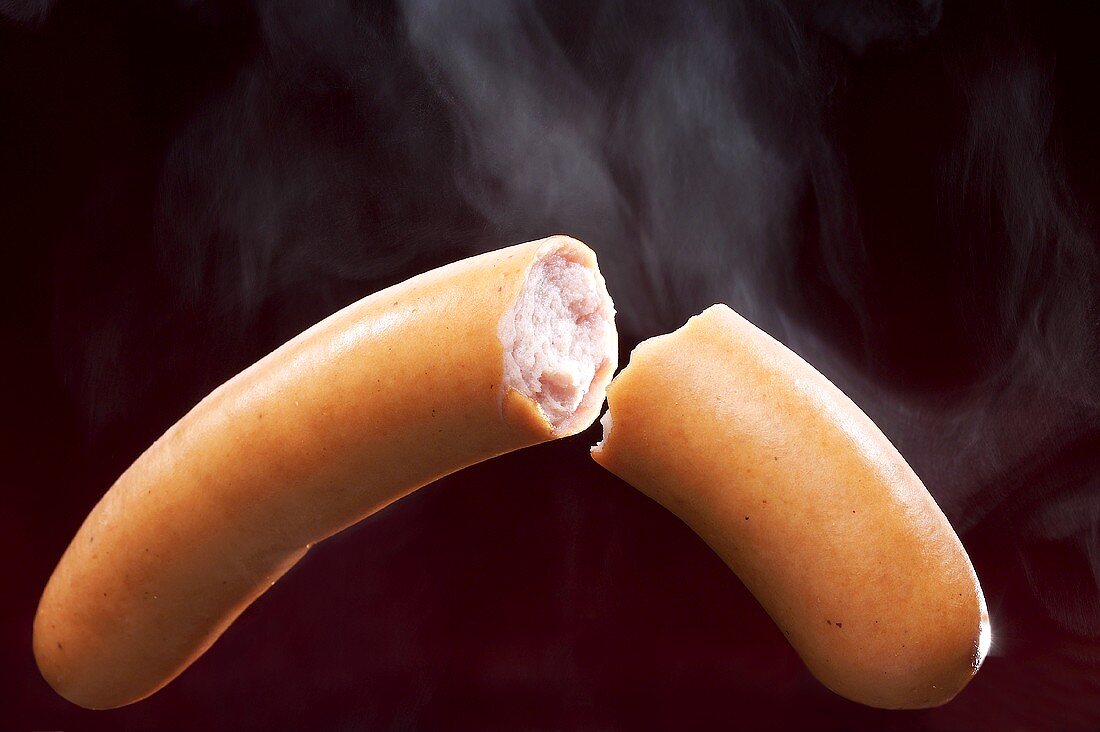 Dampfende Bockwurst