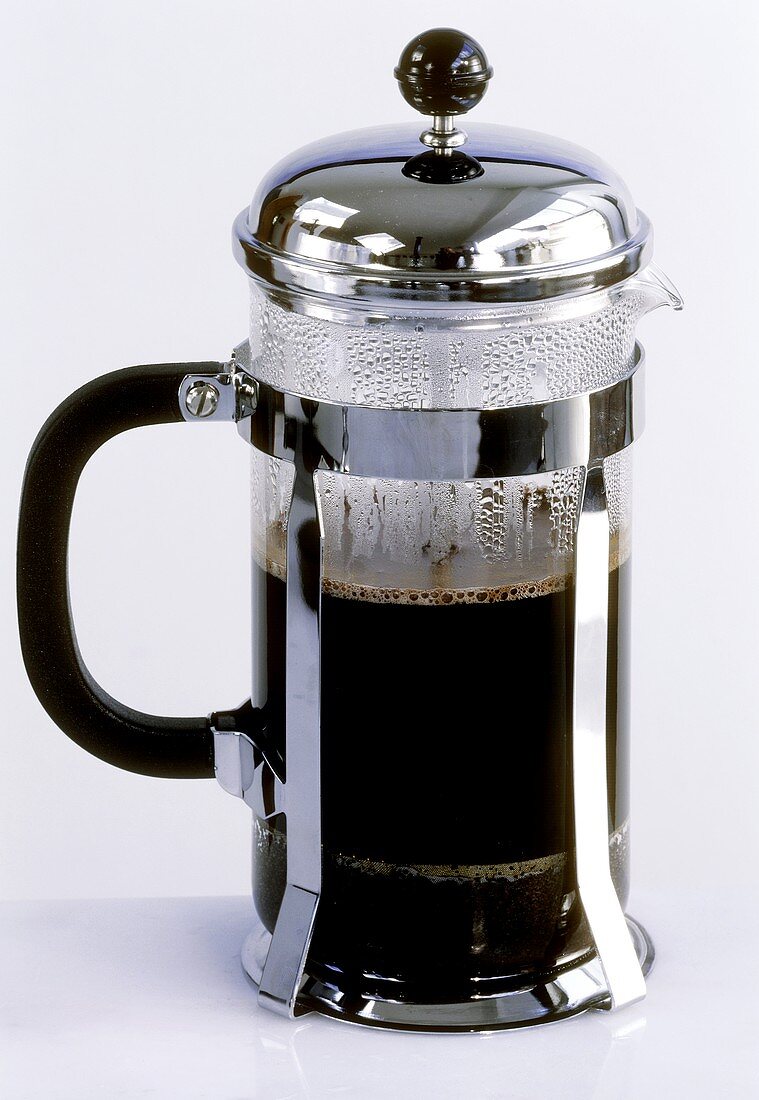 Coffee maker with coffee
