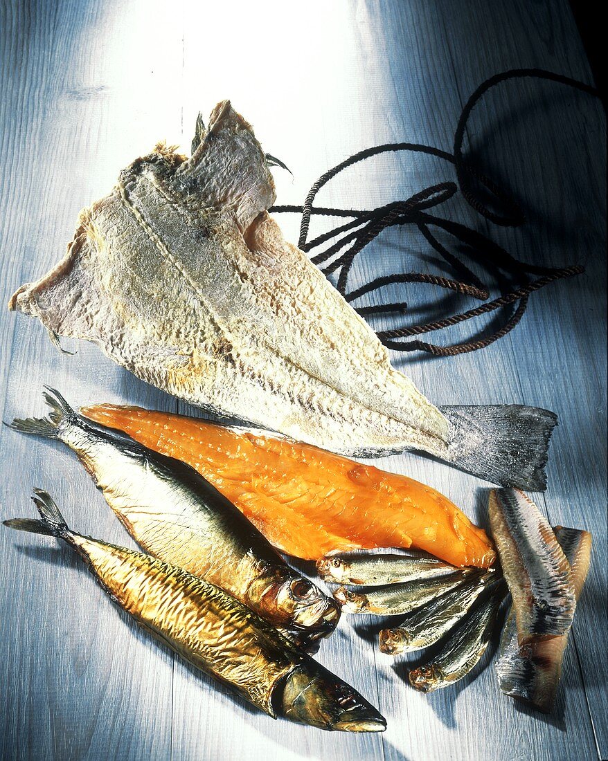 Smoked and salted fish