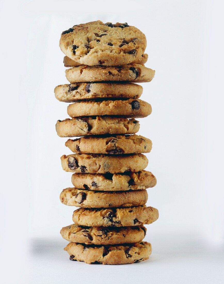 A Tower of Chocolate Chip Cookies