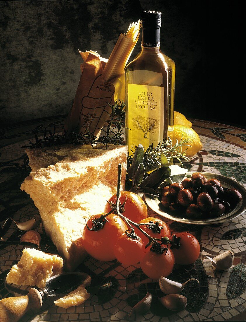 Still Life of Italian Ingredients