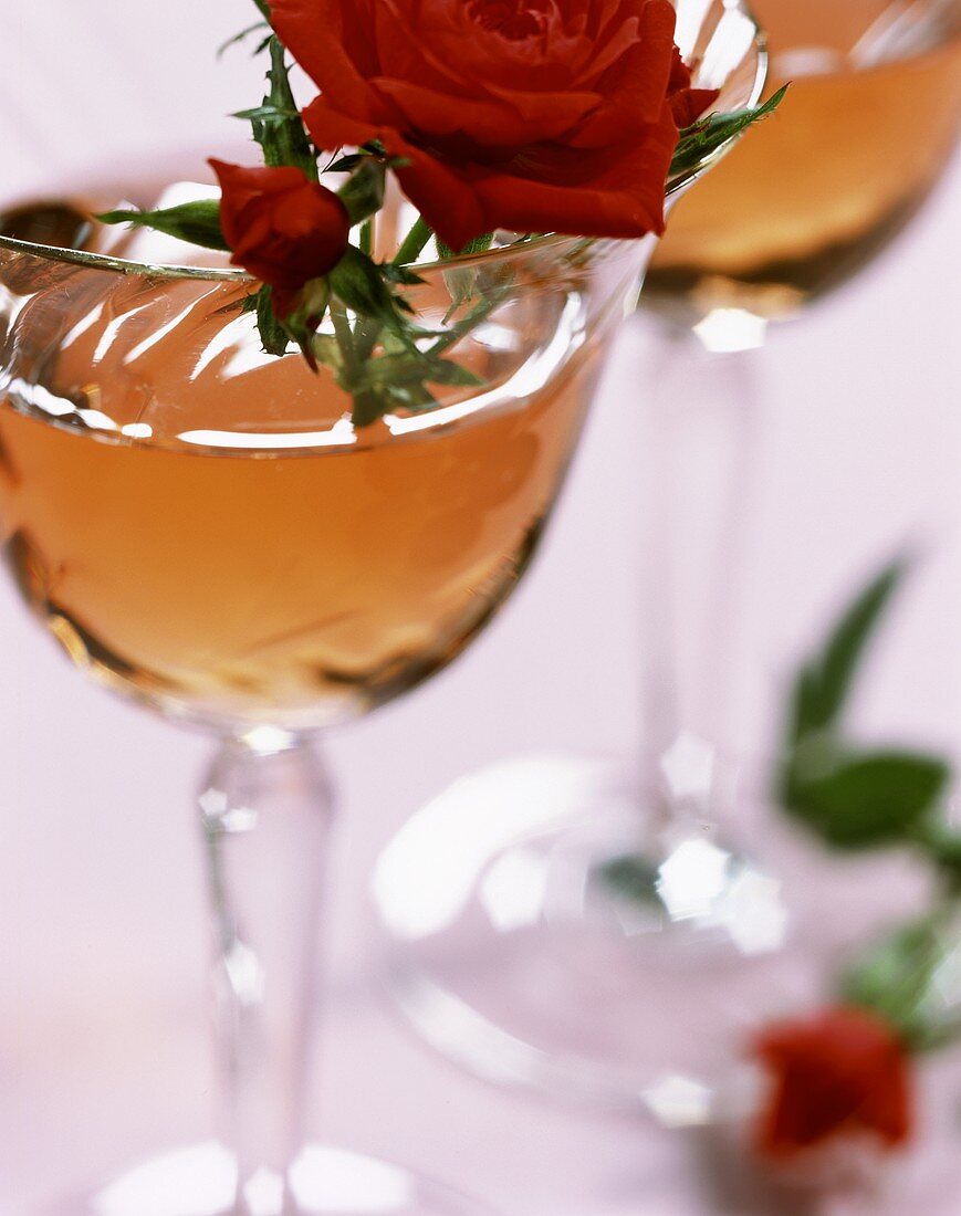 Rose: cocktail of kirsch, vermouth and rose syrup
