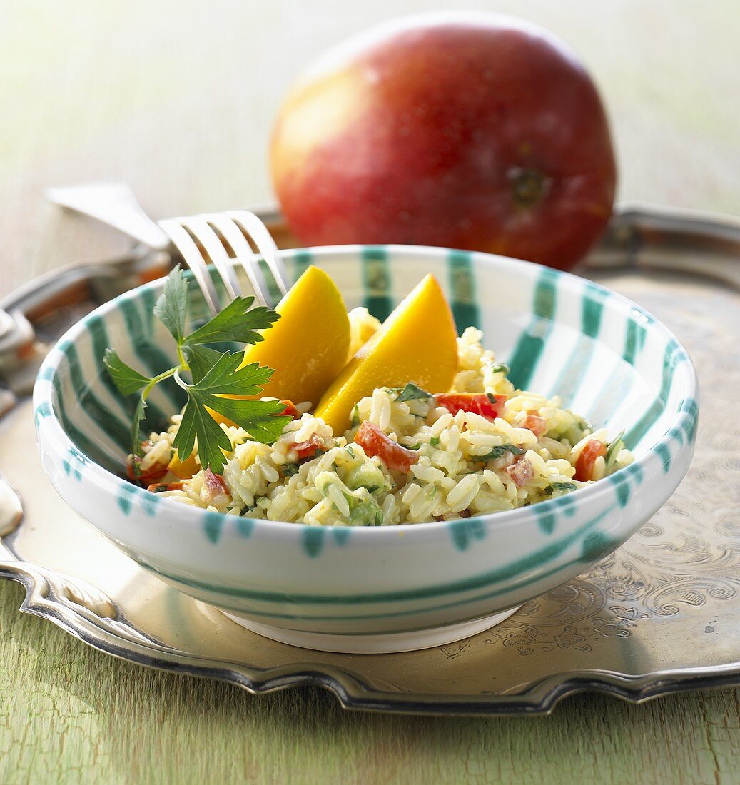 Reissalat mit Mango (Indien)