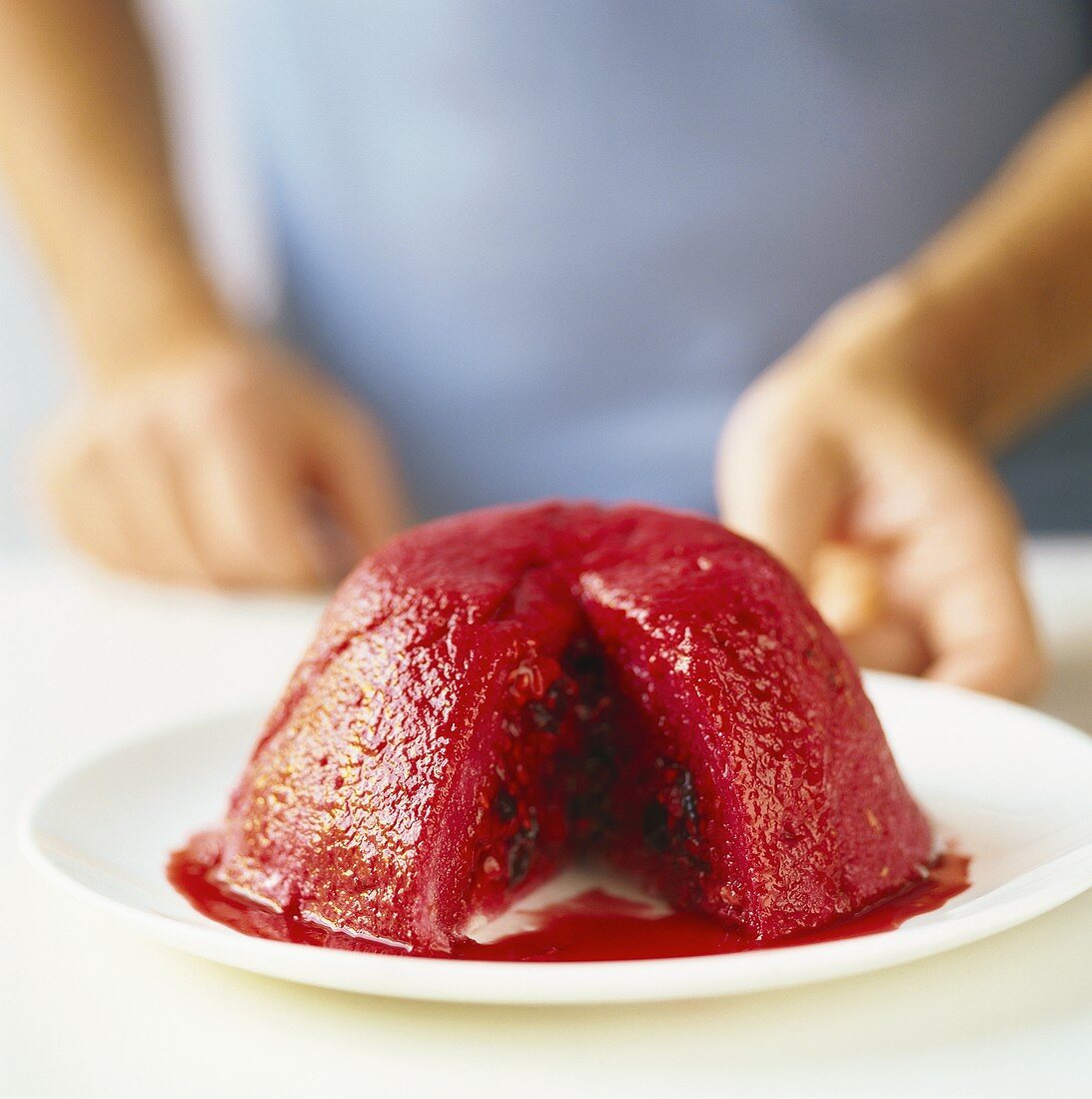 Gestürzter Summer Pudding (England)