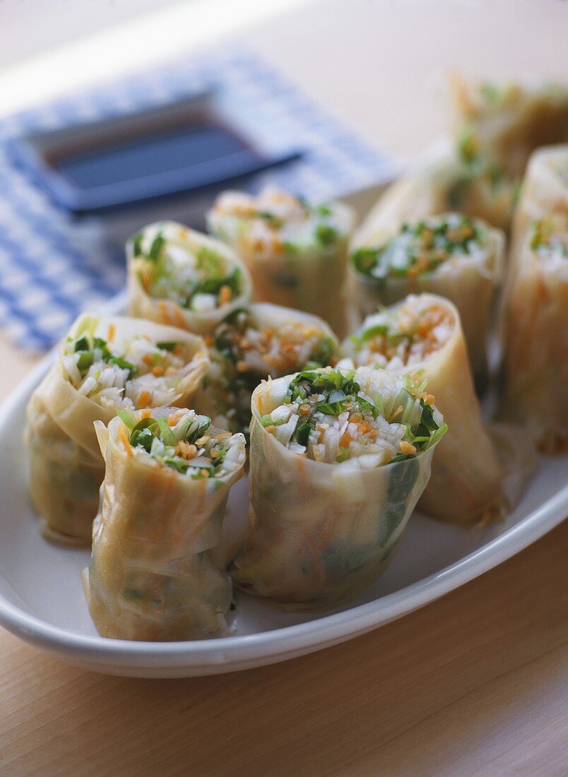 Spring Rolls with Vegetable Stuffing