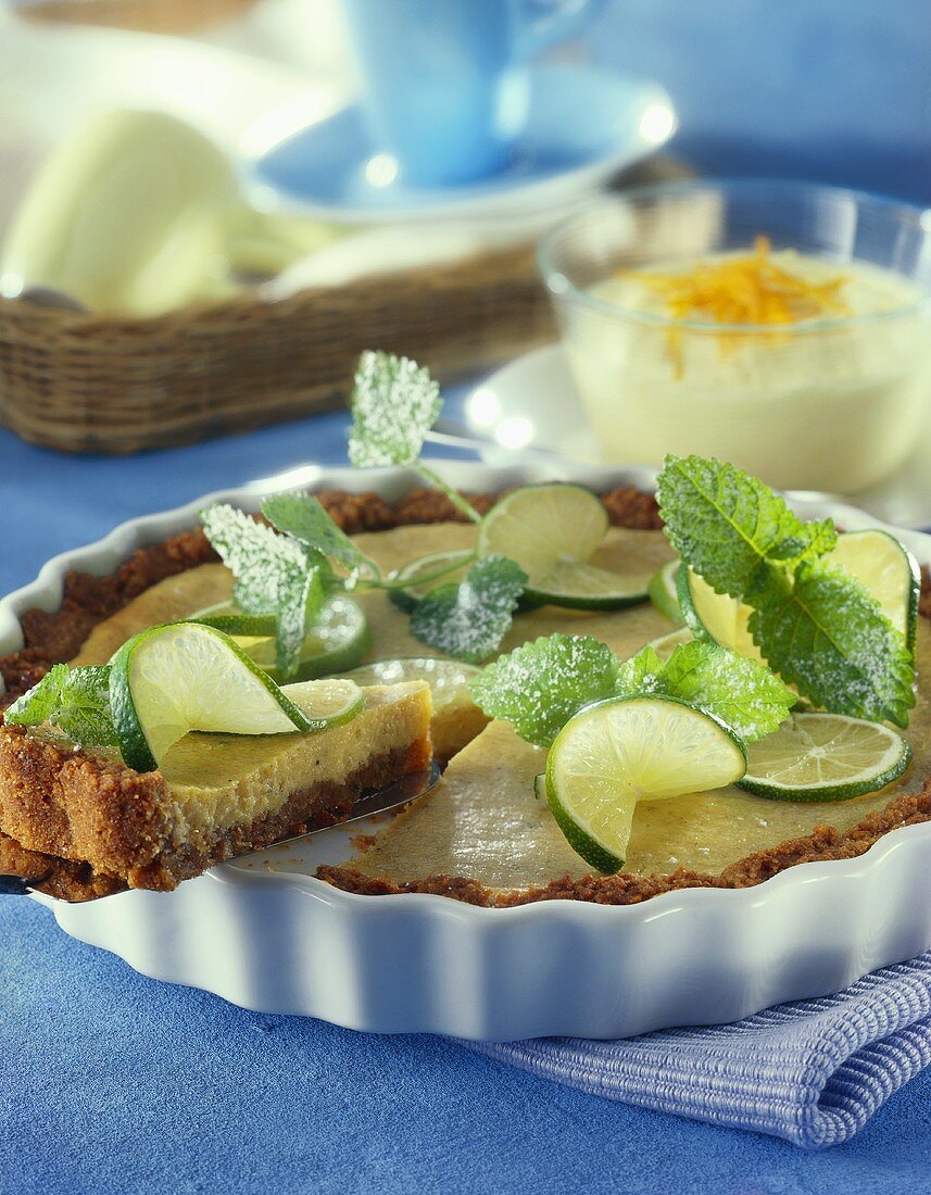 Limonenpie mit Zitronenmelisse