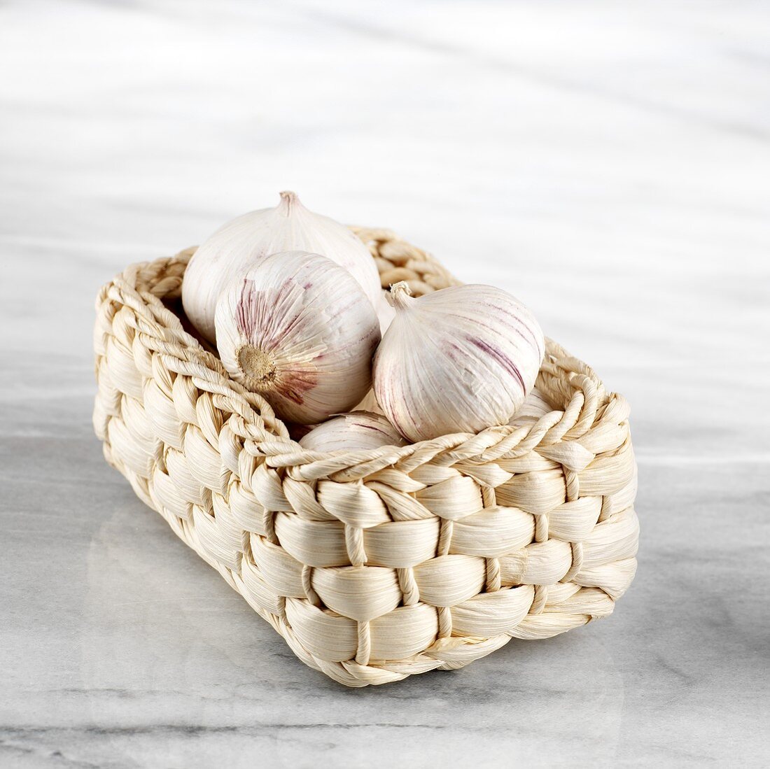 Chinese garlic in basket