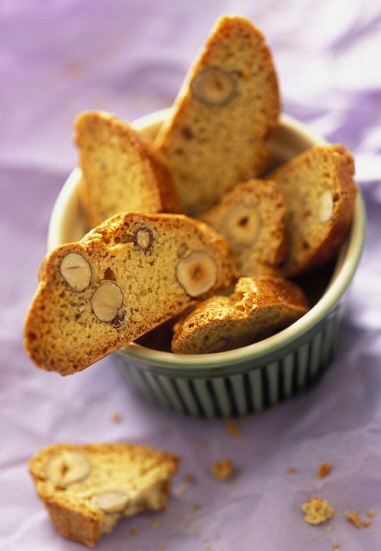 Cantuccini con le noci (hazelnut biscuits), Tuscany, Italy