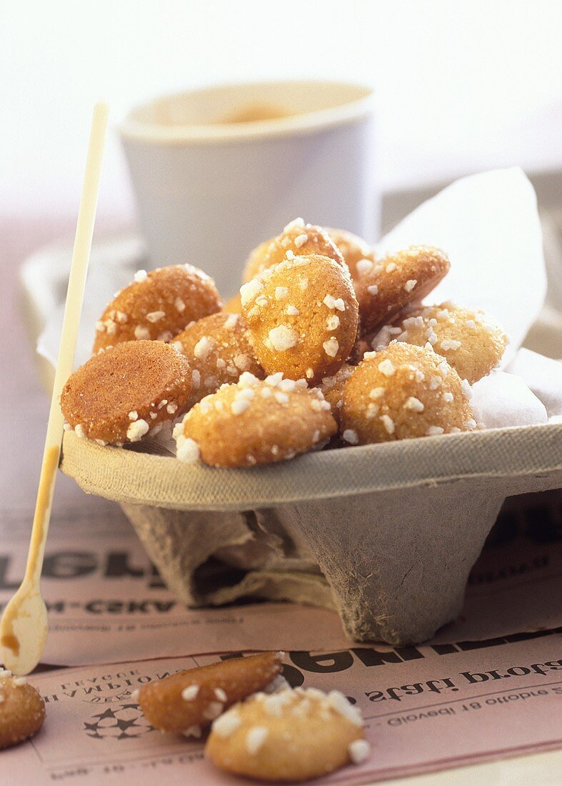 Amarettini (almond biscuits) Lombardy, Italy