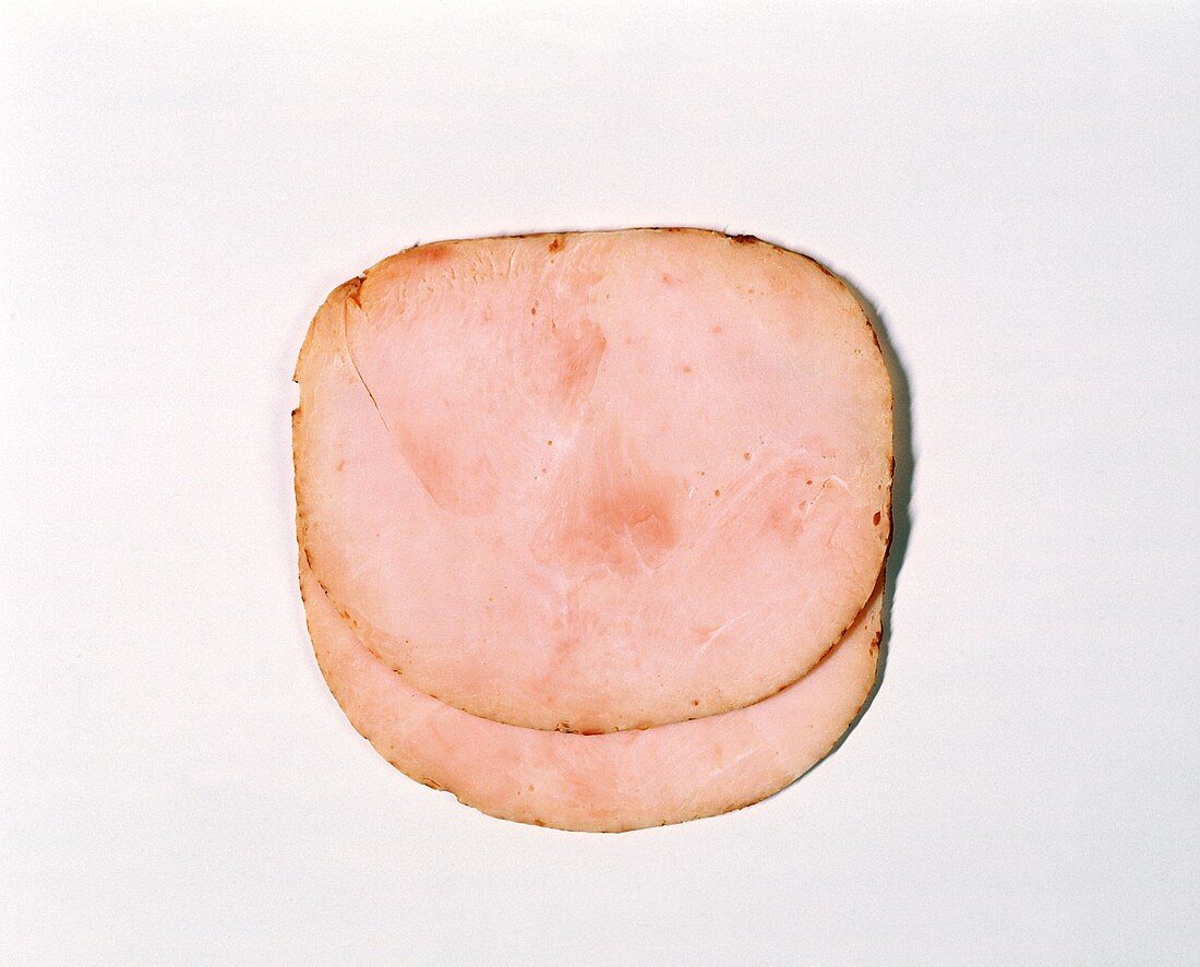 Two slices of turkey breast