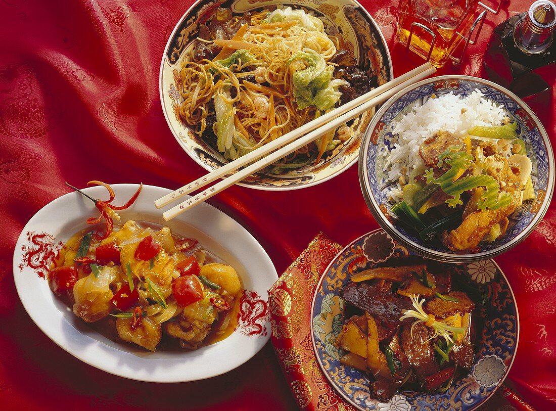 Four Chinese dishes