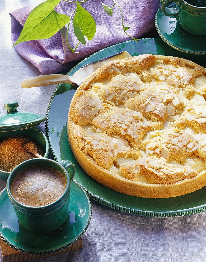 Apple souffle tart