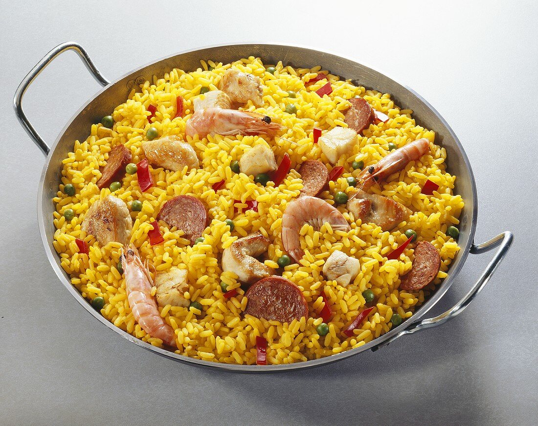 Paella in Paellapfanne