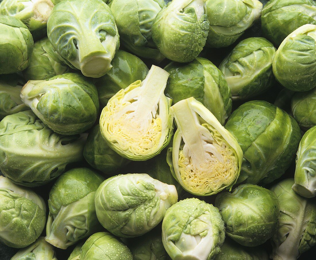 Brussels sprouts (filling the picture)