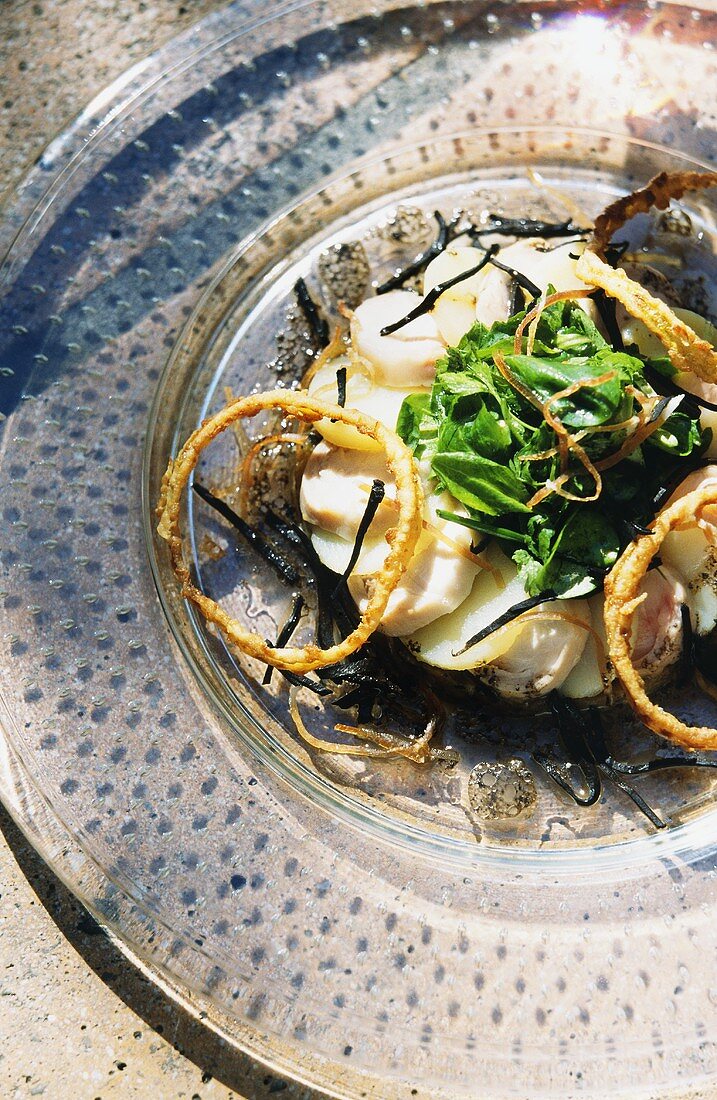 Cuttlefish and potato salad