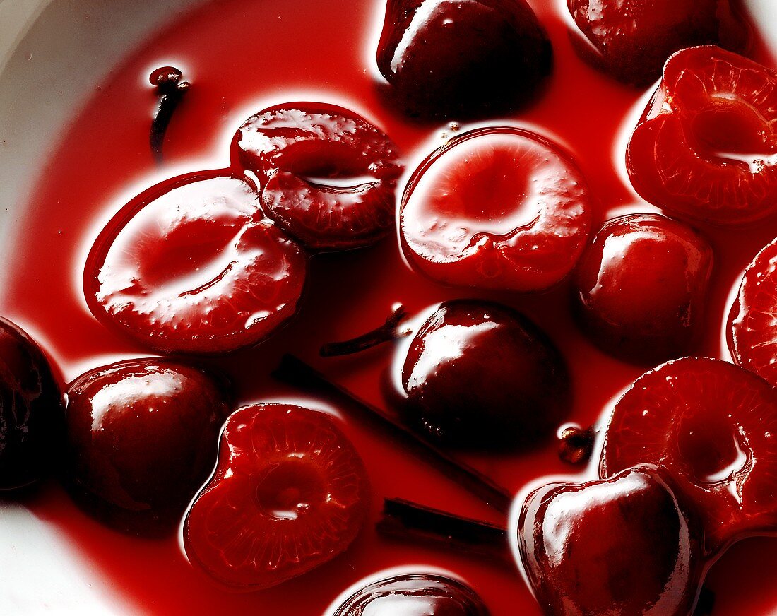 Cherry compote (close-up)