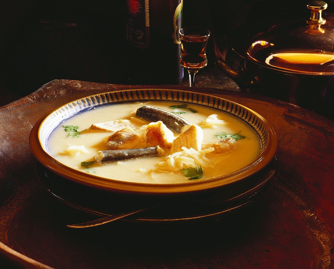 Dutch fish soup (Waterzooi)