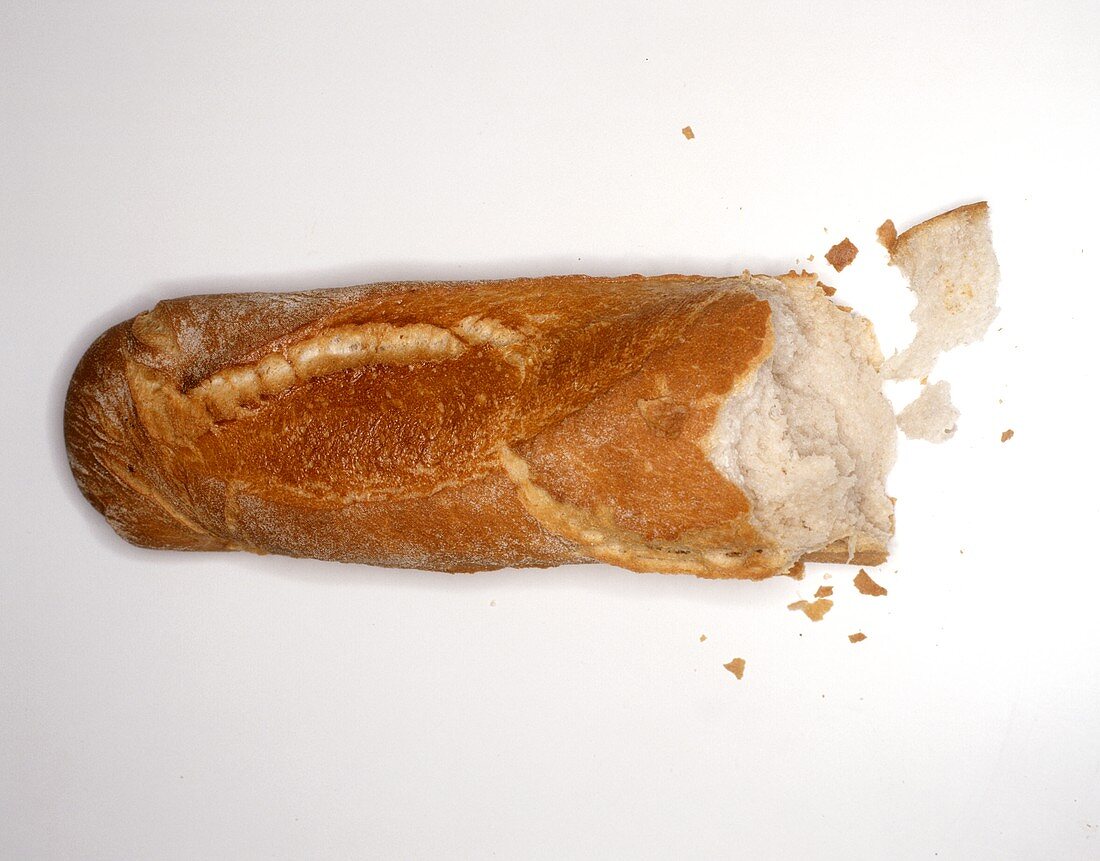 A broken baguette