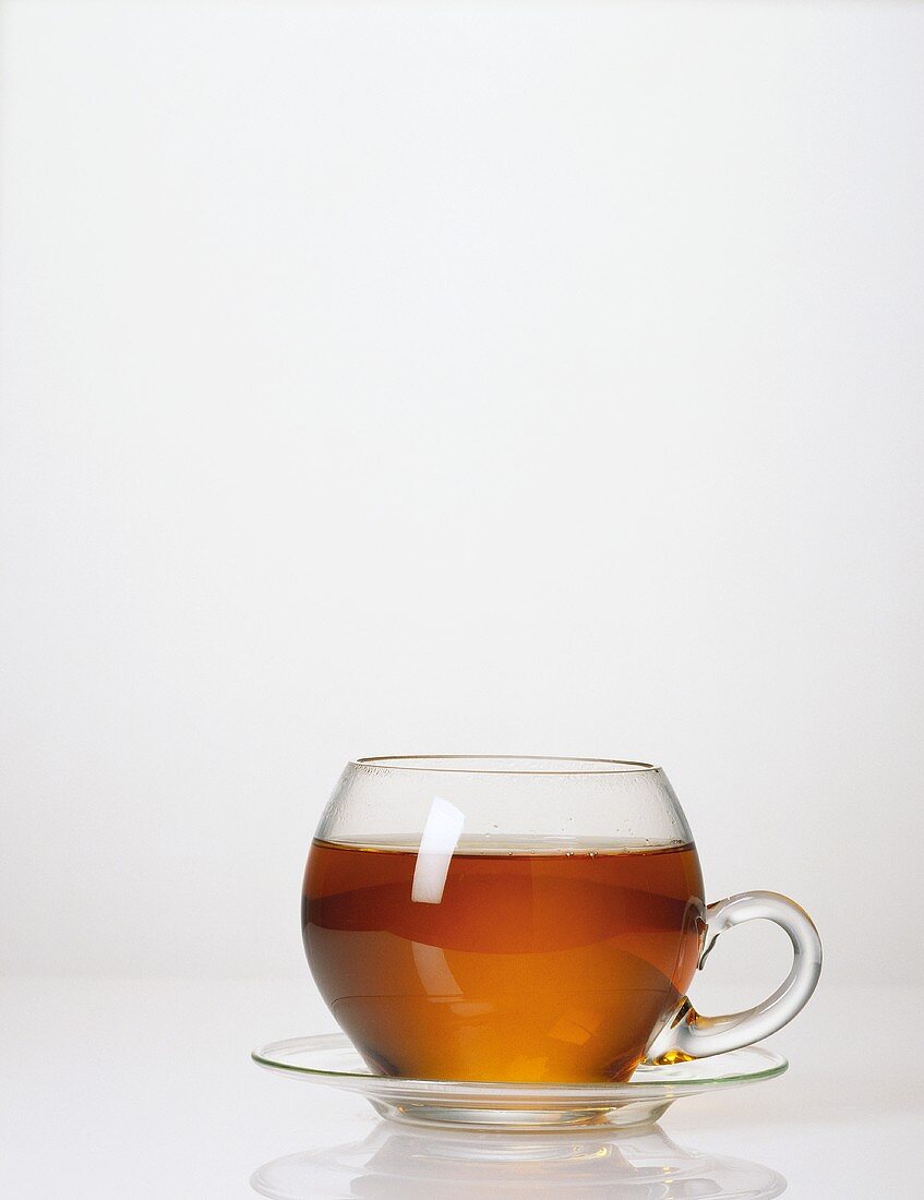 Tee in einer Glastasse