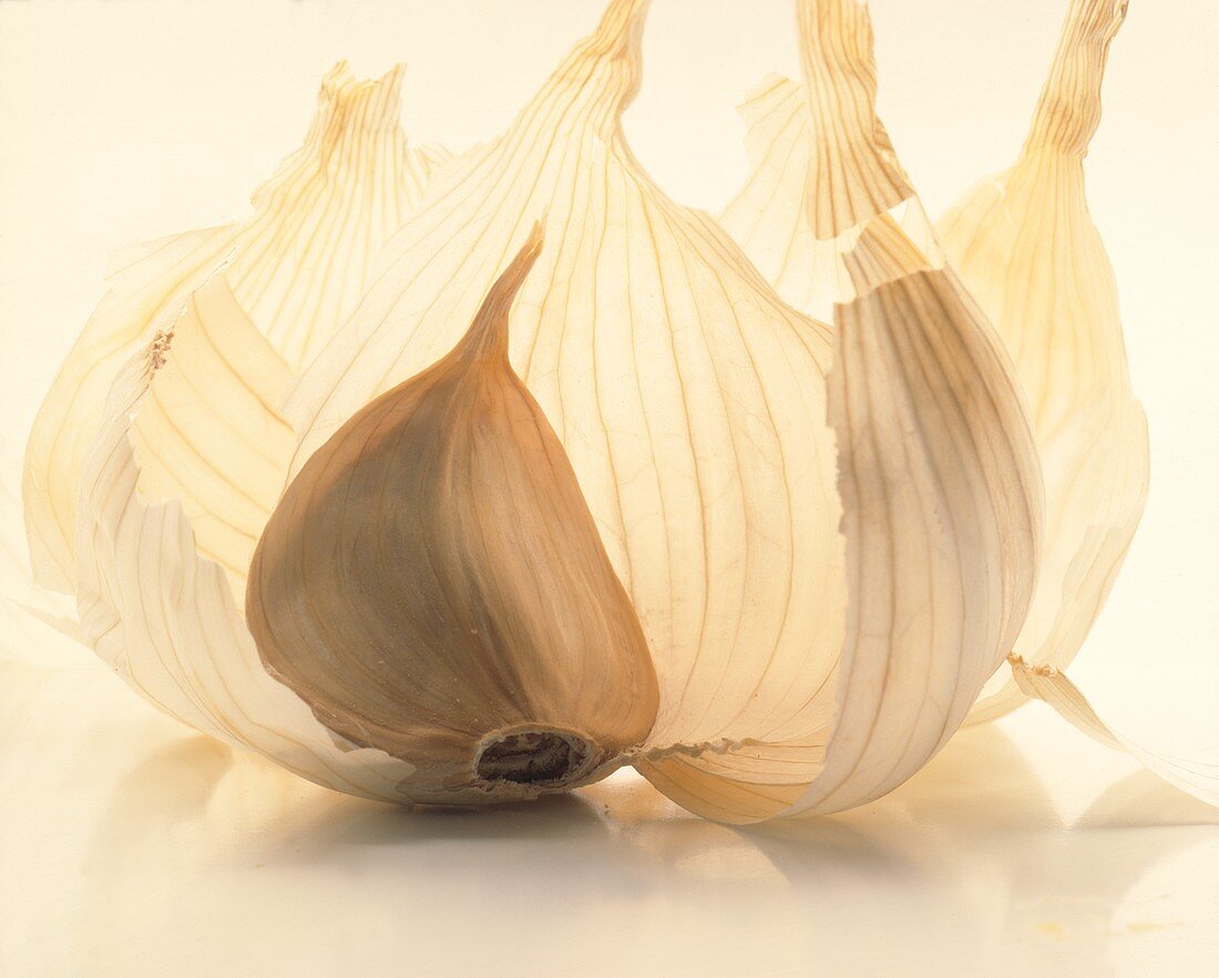 A Single Clove of Garlic with Peel