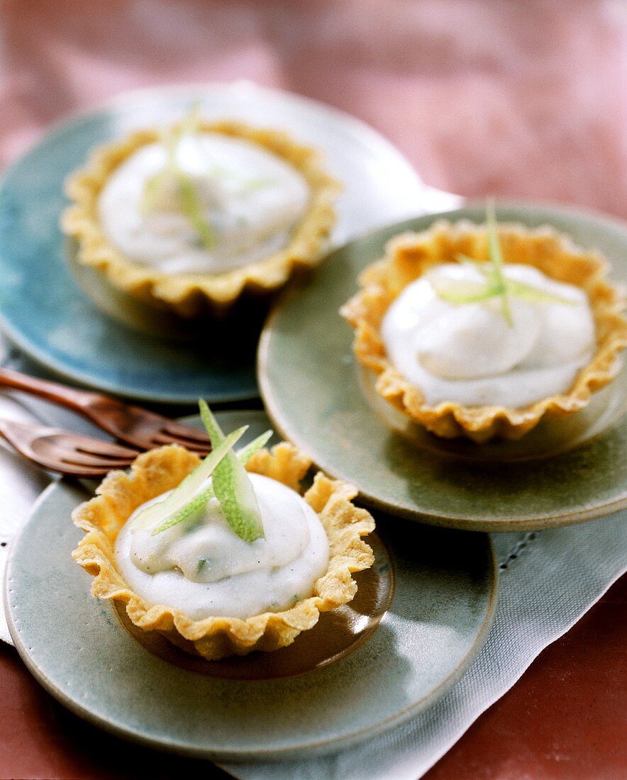 Ricotta tart with candied lemon peel