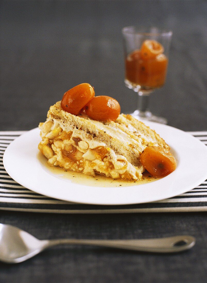 A Piece Of Sponge Gateau With Candied License Images Stockfood