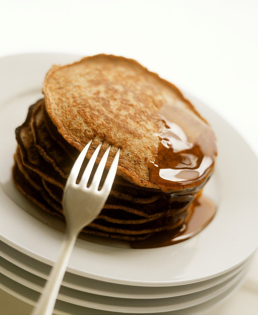Wattleseed pancakes 