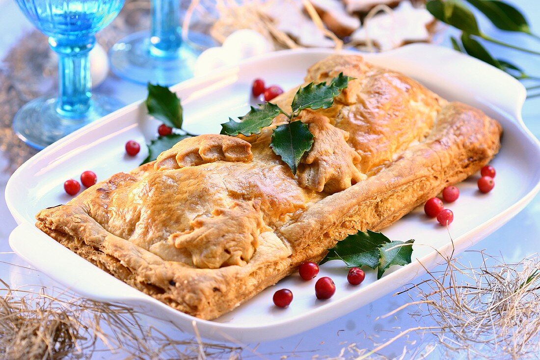 Kulebiak (Christmas pie, Poland)