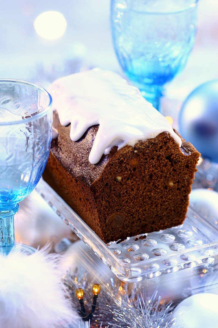 Piernik(weihnachtlicher Honigkuchen aus Polen) mit Zuckerguss