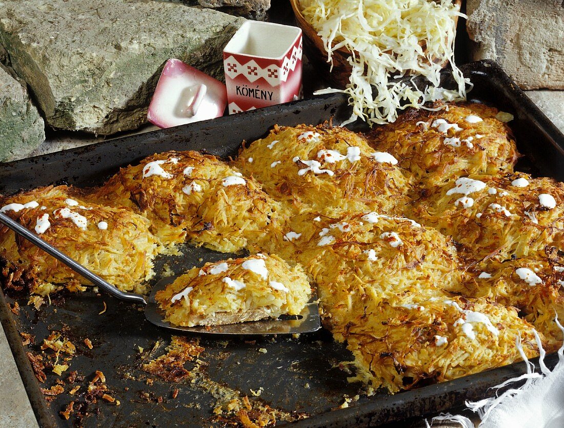 Gratin of pork chops with sauerkraut and potatoes