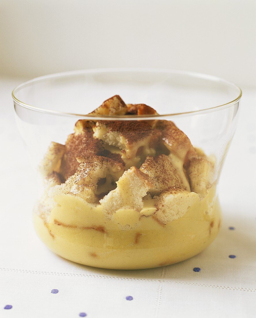 Trifle with custard