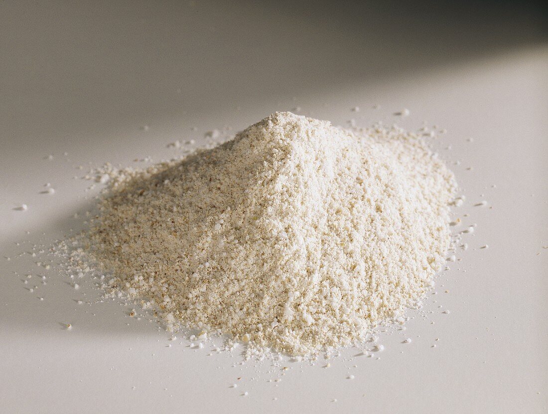A pile of buckwheat flour (gluten-free)