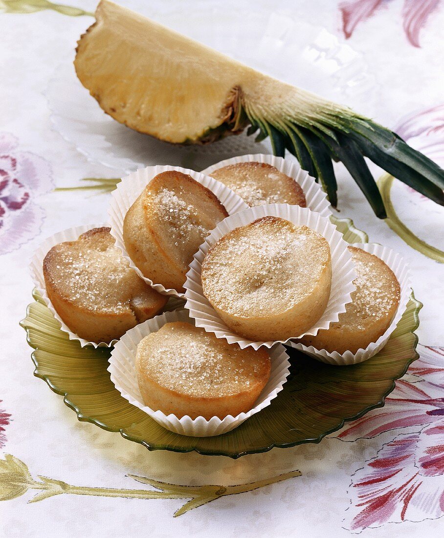 Pineapple and coconut muffins