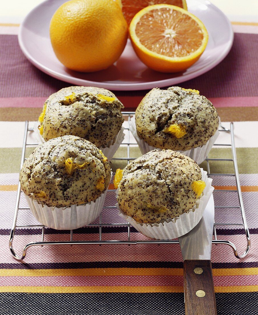 Mohn-Orangen-Muffins