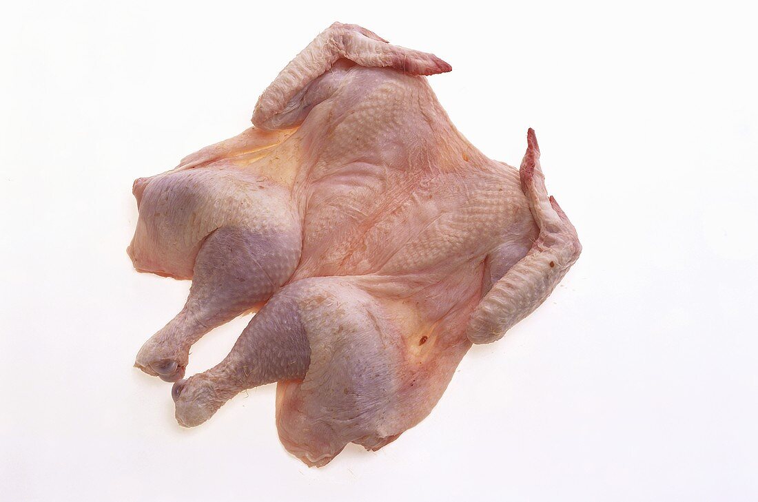 Poussin, spatchcocked