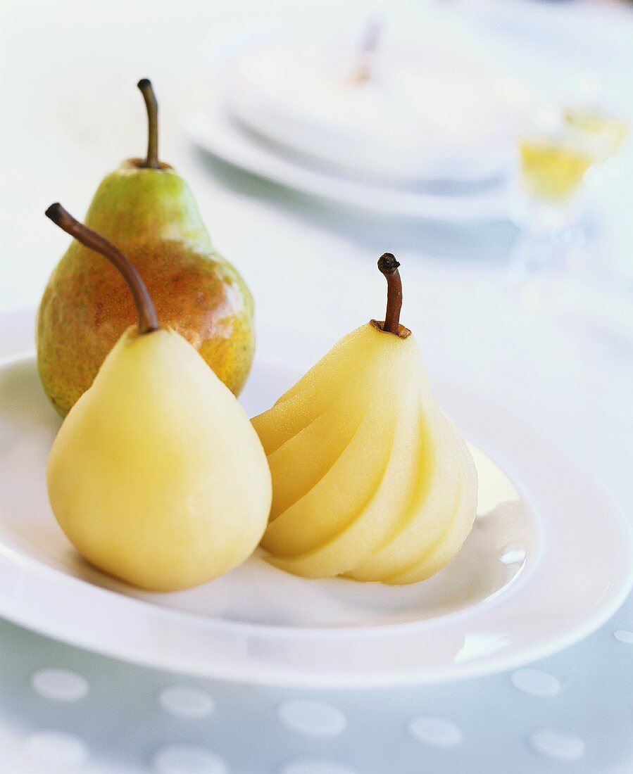 Poached pears