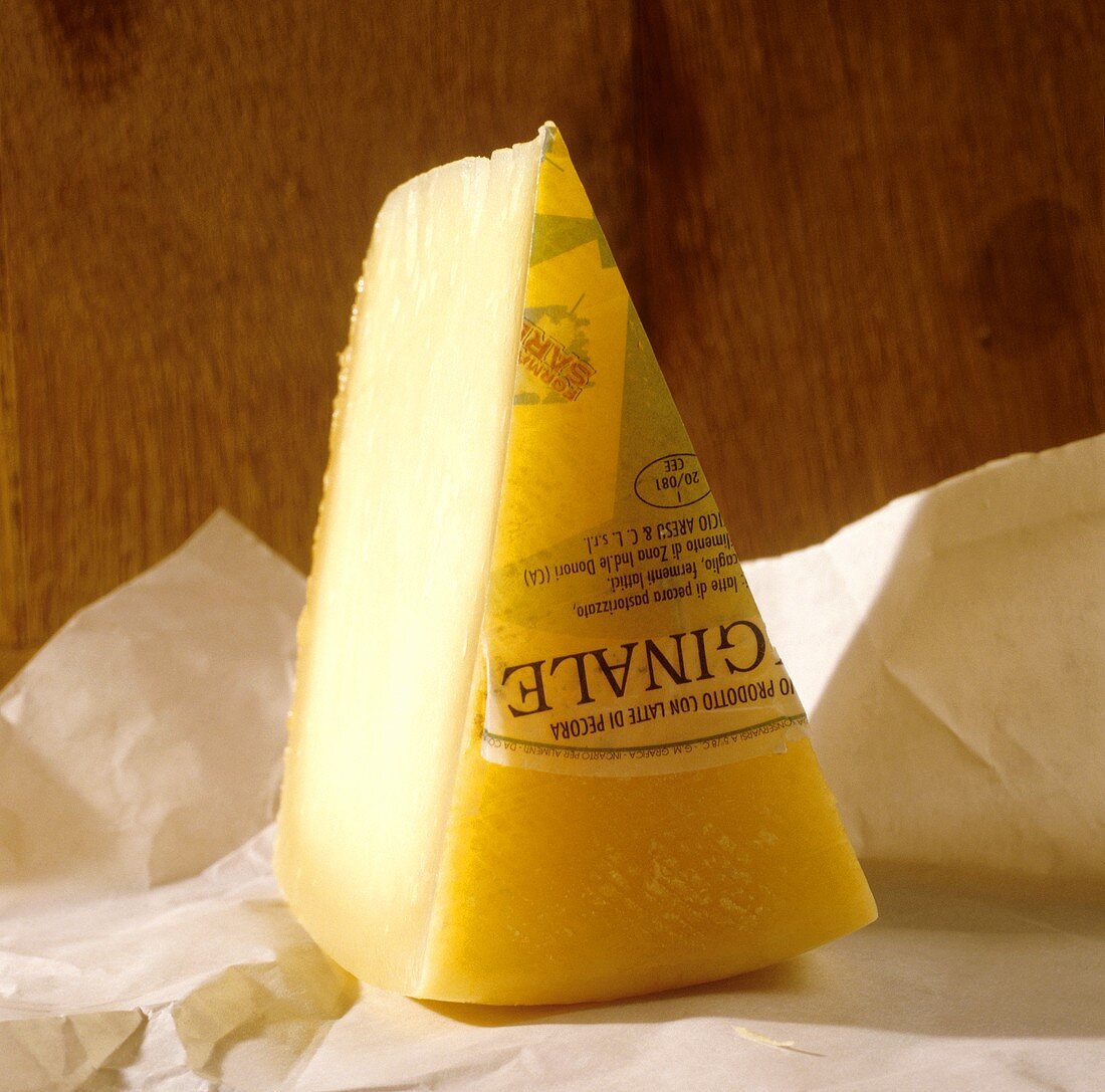 Piece of pecorino