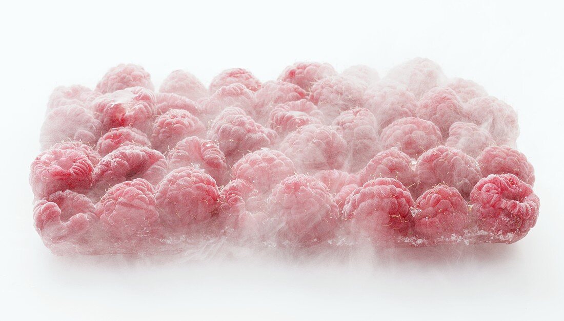 Frozen raspberries