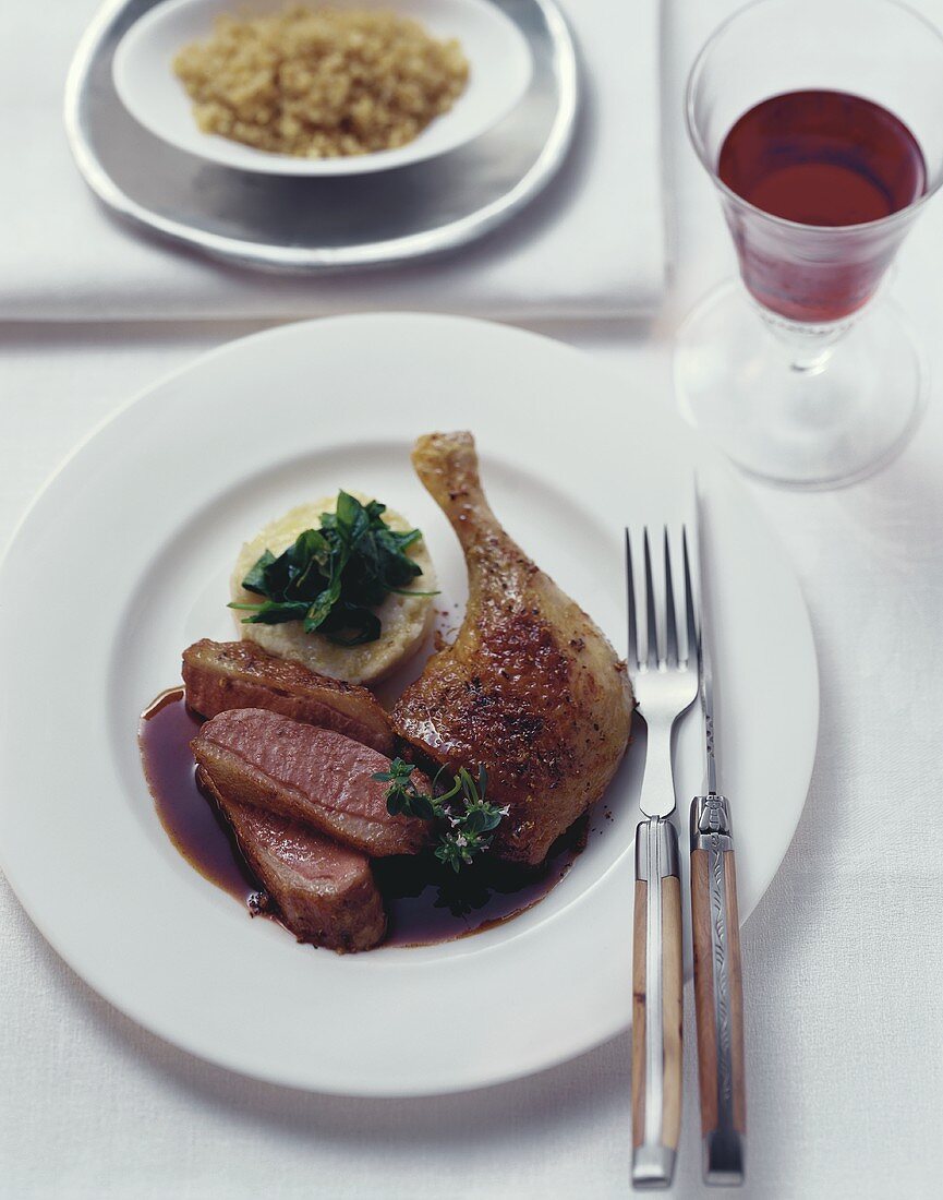 Anatra al miele (Roast, spiced honey-glazed duck, Italy)