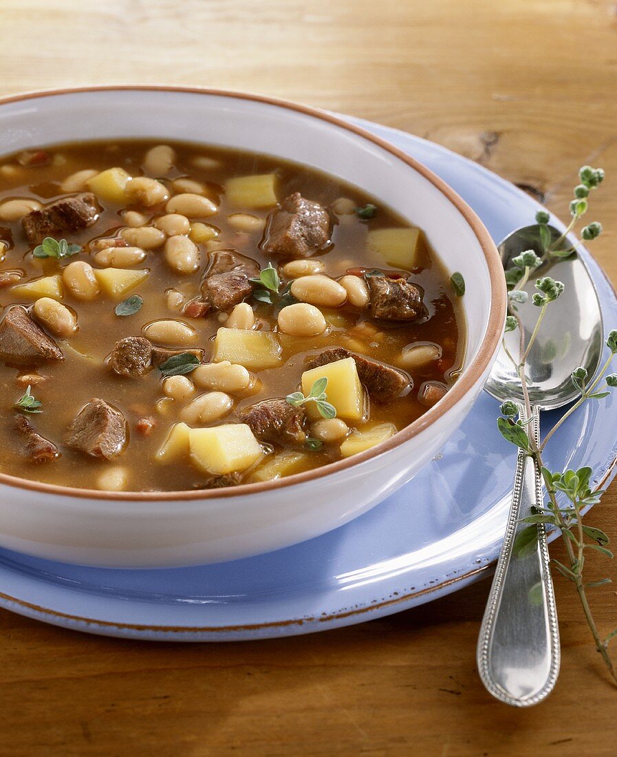 Goose soup with white beans (Speciality of Brandenburg)