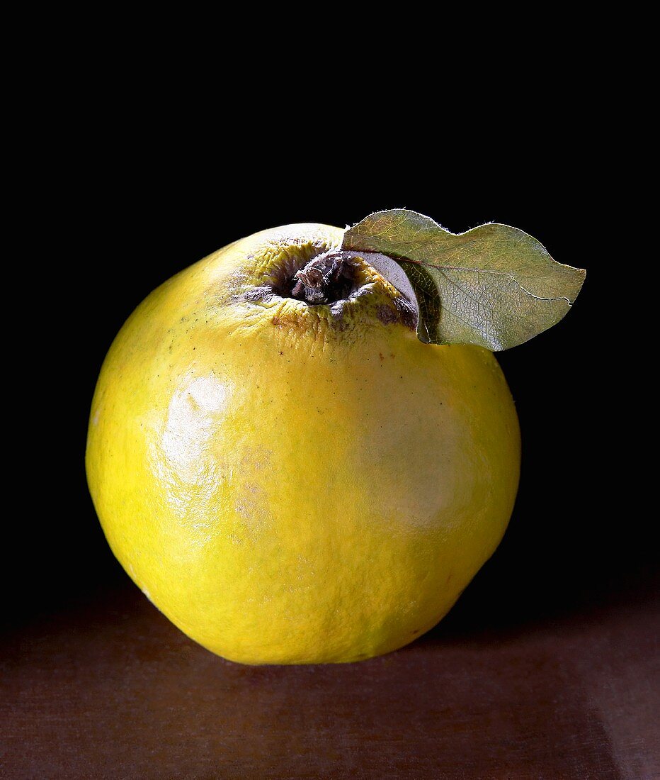 Quince with leaf