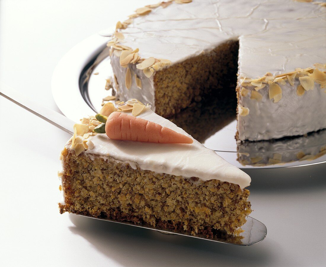 Iced carrot cake (Switzerland)