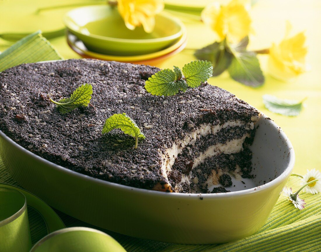 Mohnpielen (Poppy seed pudding)